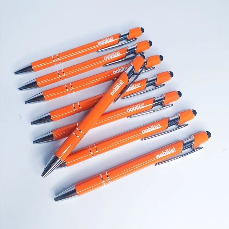 Metal touchpen kuglepen med tryk