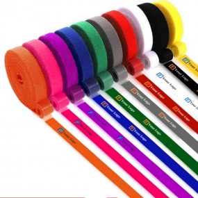 Velcro kabelbindere på rulle med logo – tryk efter eget...