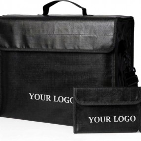 Brandhæmmende dokumenttaske med tryk | Perfekt til firm...