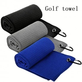 Mikrofiber golfhåndklæde med tryk – absorberende og hur...