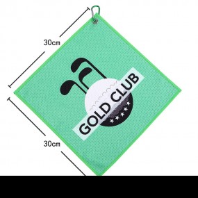 Mikrofiber golfhåndklæde med tryk – absorberende og hur...