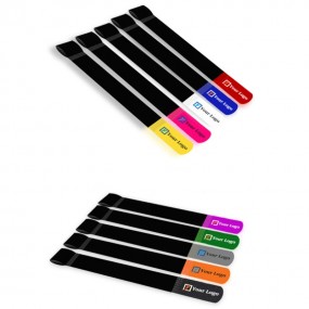 Custom velcro kabelbindere med firmalogo